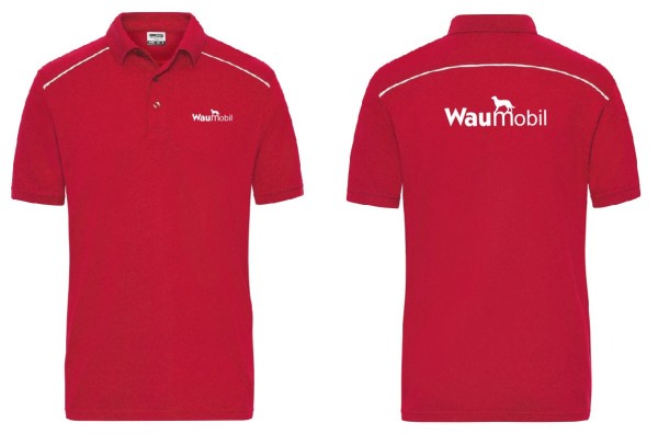 Herren Poloshirt mit Waumobil Logo